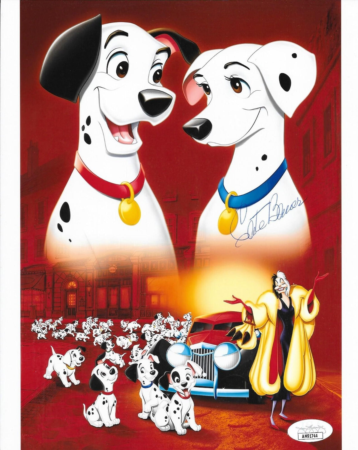 Cate Bauer signed 101 Dalmatians 8x10 photo autographed #3 JSA Certified