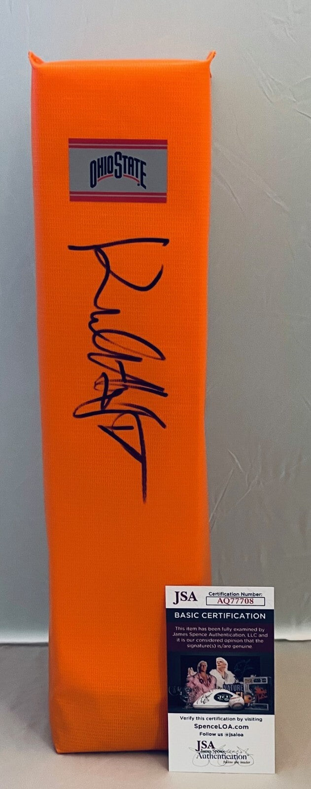 Kirk Herbstreit Ohio State Buckeyes signed Endzone Pylon autographed #2 JSA