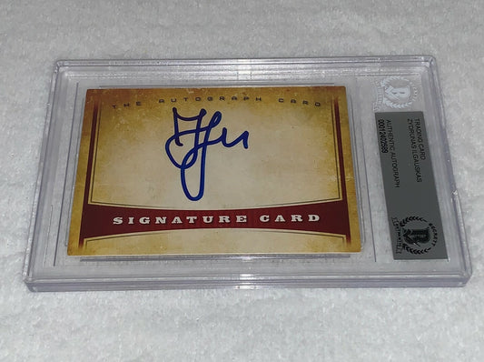 Zydrunas Ilgauskas Cleveland Cavaliers signed Signature Card BAS Beckett