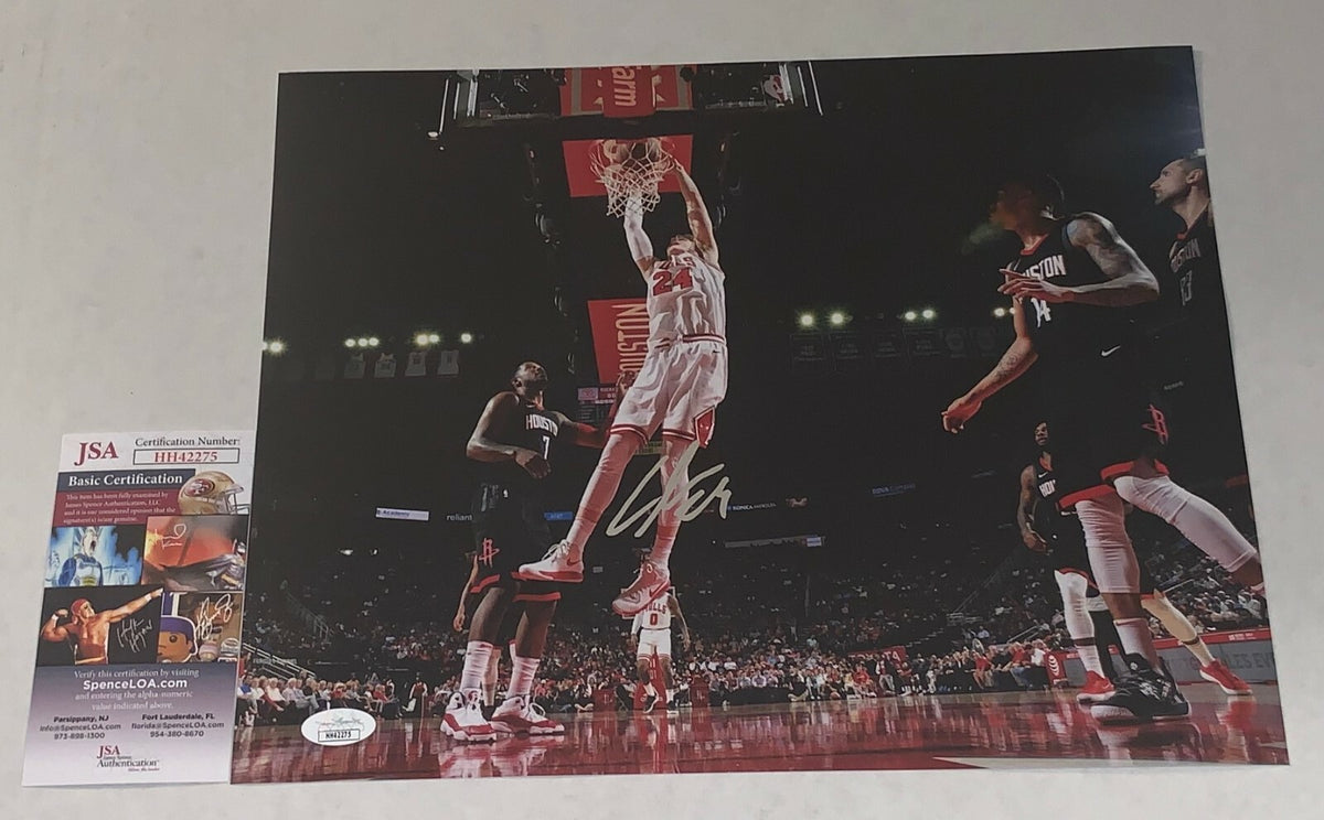 Lauri Markkanen signed Chicago Bulls 11x14 photo autographed 3 JSA