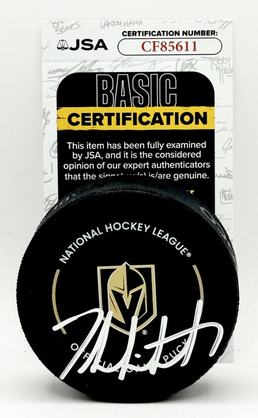Zach Whitecloud signed Vegas Golden Knights Official Game Puck autographed JSA