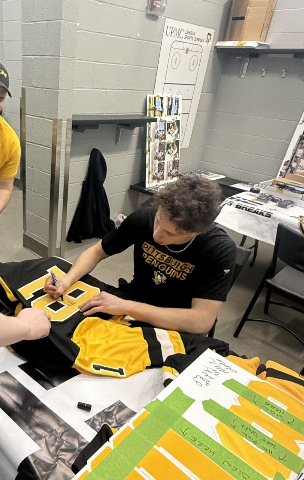 Ben Kindel Pittsburgh Penguins signed Custom jersey autographed JSA