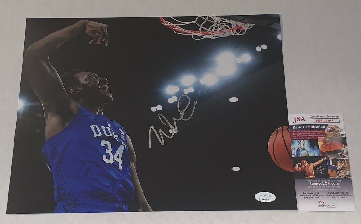 Wendell Carter Jr. Magic signed Duke Blue Devils 11x14 photo autographed JSA