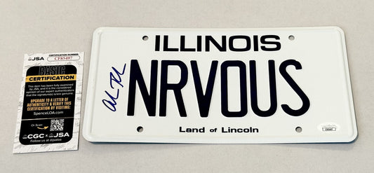 Alan Ruck signed Ferris Bueller's Day Off NRVOUS License Plate Cameron Frye JSA