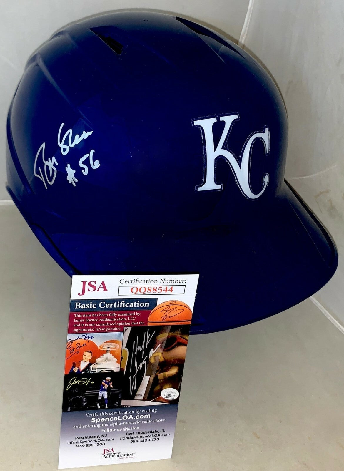 Brian McRae signed Kansas City Royals F/S Batting Helmet autographed JSA