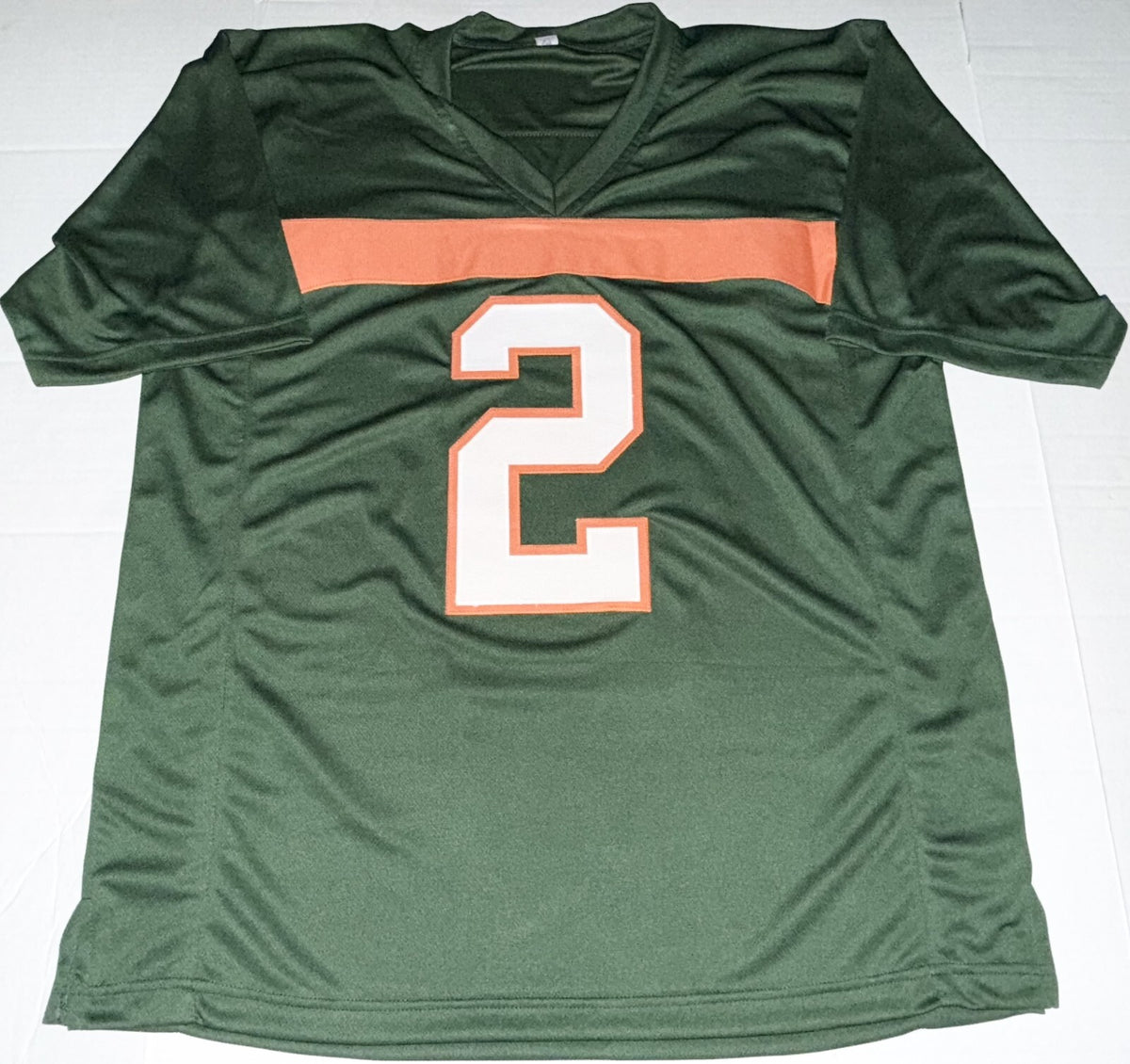 Willis McGahee Miami Hurricanes signed Custom jersey Beckett Witnessed