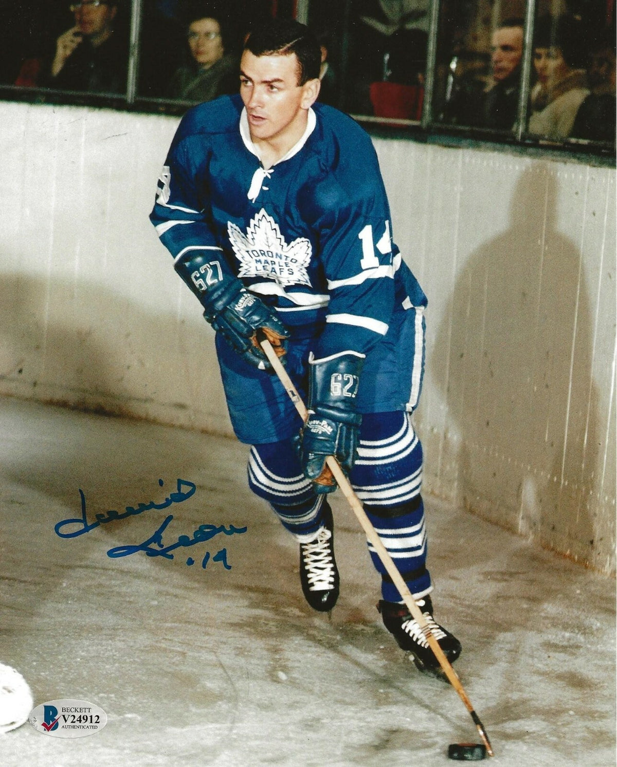 Dave Keon signed Toronto Maple Leafs 8x10 photo autographed HOF 4 BAS Beckett