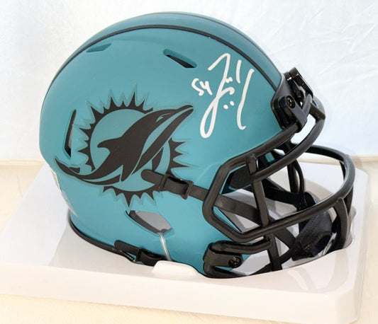 Zach Thomas signed Miami Dolphins Rave mini helmet Beckett Witnessed