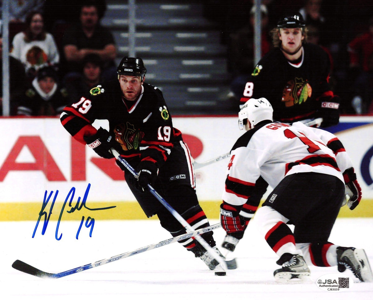 Kyle Calder signed Chicago Blackhawks 8x10 photo autographed #4 JSA