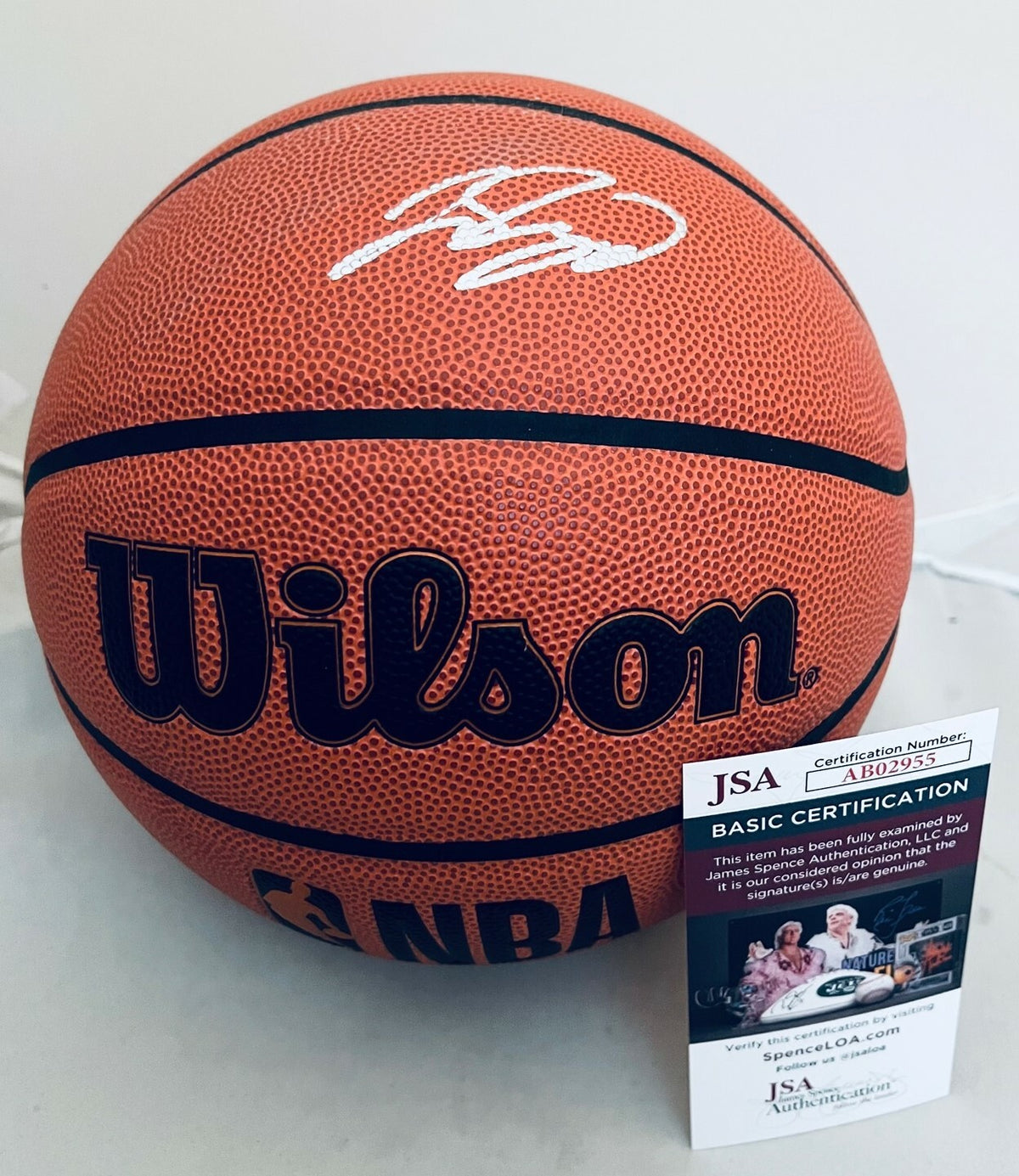 Jalen Suggs Orlando Magic signed NBA Basketball Ball autographed JSA