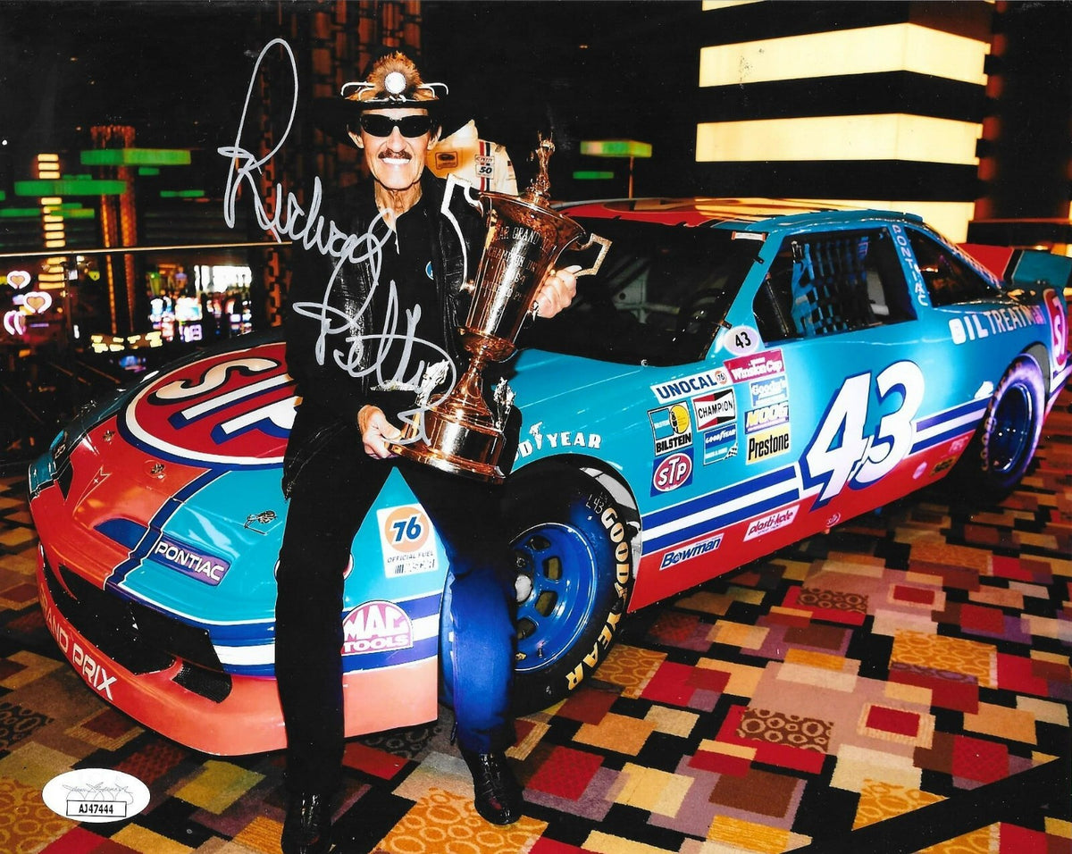 Richard Petty Daytona 500 signed Nascar 8x10 photo autographed #1 JSA