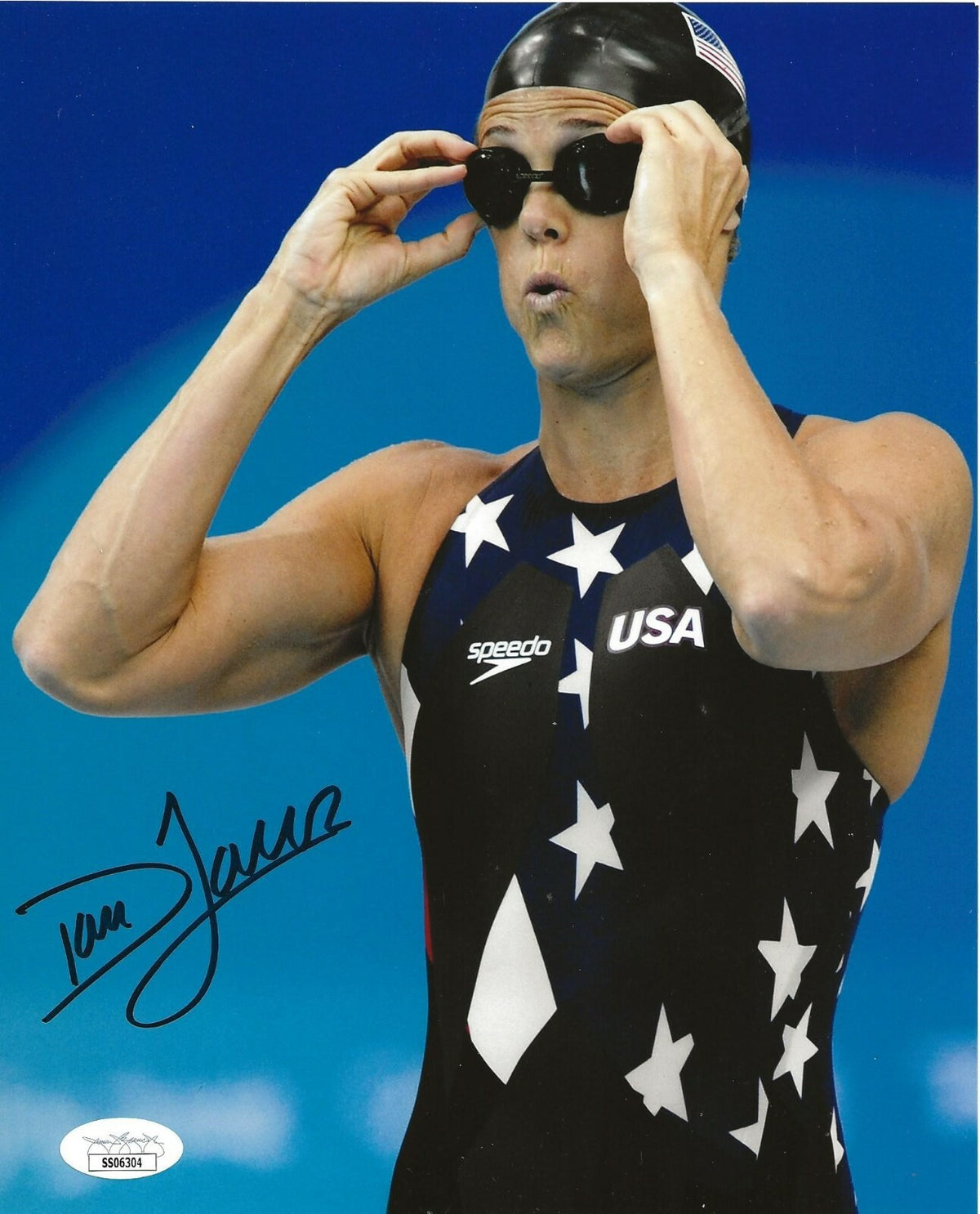 Dara Torres USA Olympic Gold Medal Swimmer signed 8x10 photo autographed 2 JSA