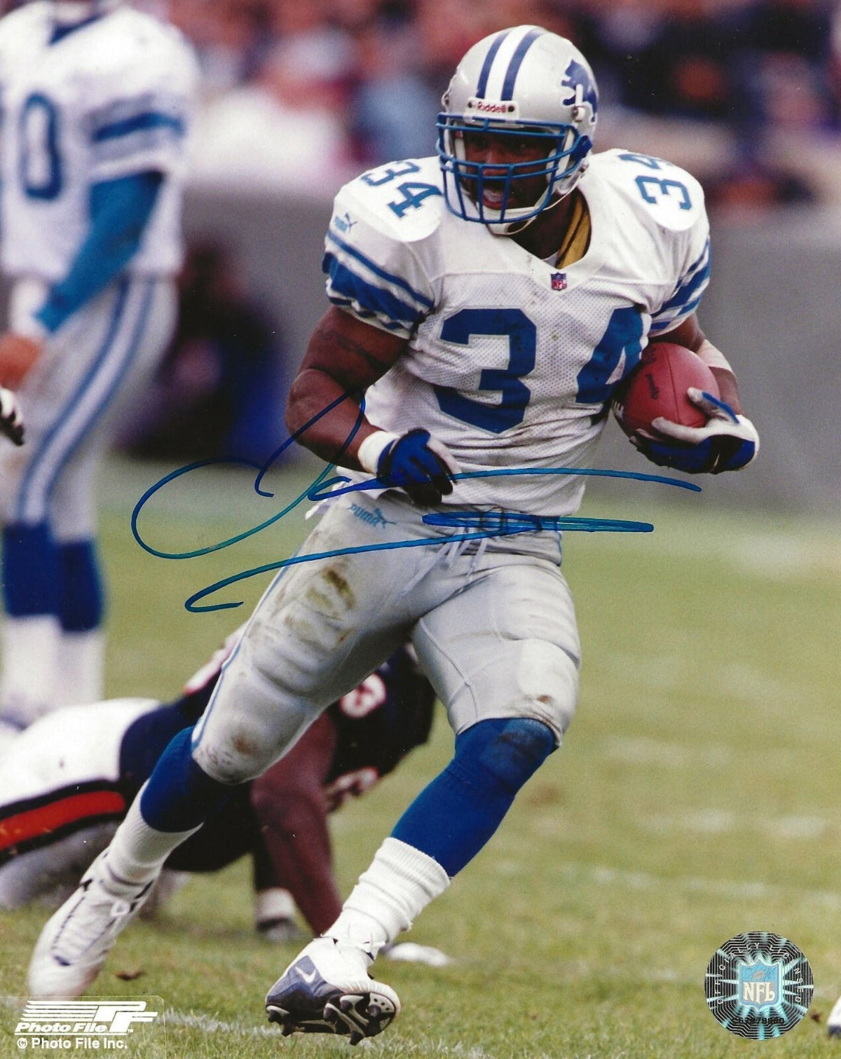 James Stewart signed Detroit Lions 8x10 photo autographed 