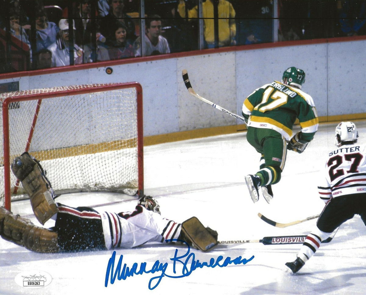 Murray Bannerman signed Chicago Blackhawks 8x10 photo autographed Hawks 6 JSA