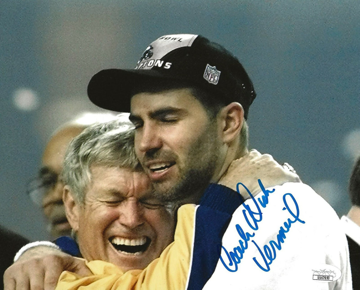 Dick Vermeil signed St. Louis Rams 8x10 photo autographed 3 JSA