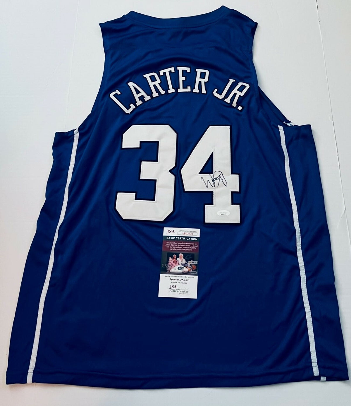 Wendell Carter Jr. Magic signed Duke Blue Devils jersey autographed 3 JSA