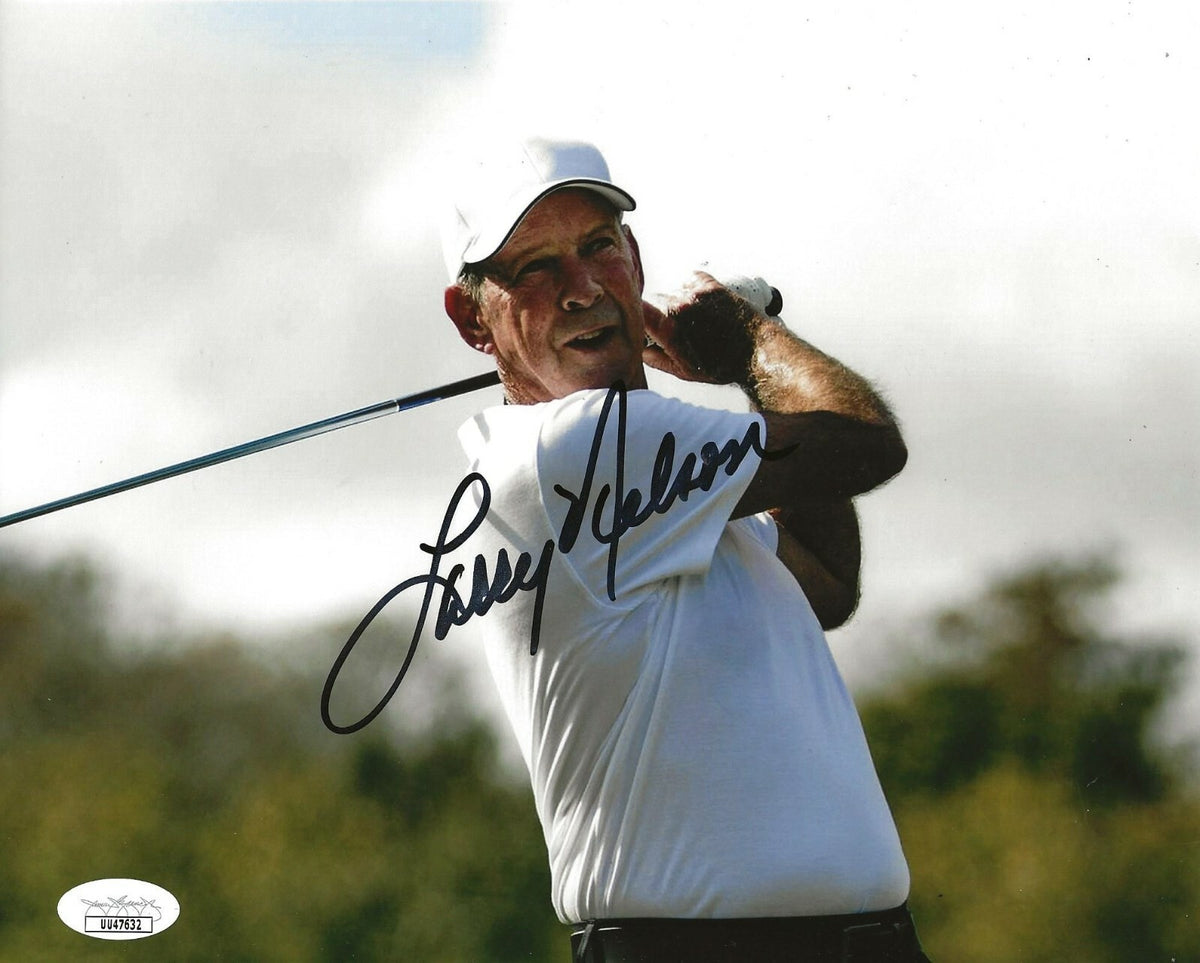Larry Nelson PGA Tour signed Golf 8x10 photo autographed 2 JSA