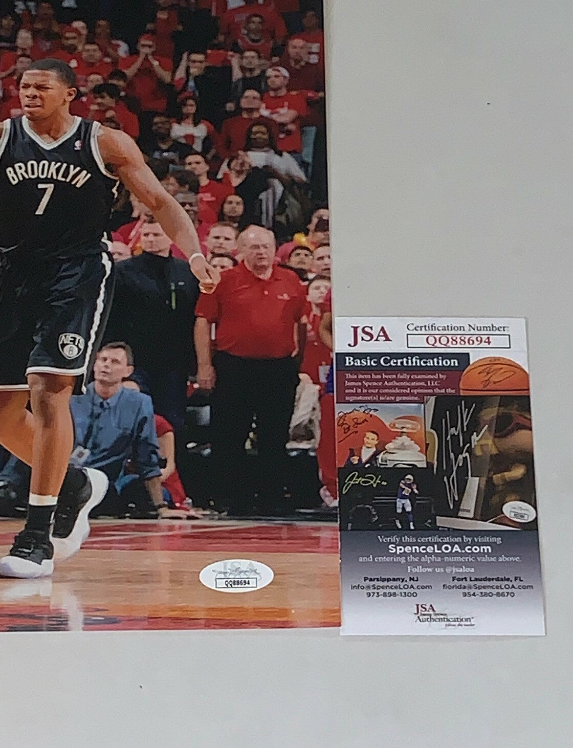 Deron Williams signed Brooklyn Nets 11x14 photo autographed JSA