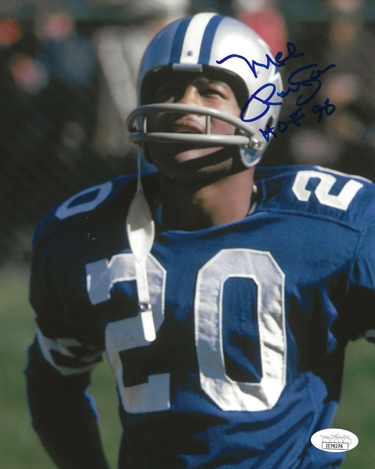 Mel Renfro signed Dallas Cowboys 8x10 photo autographed W/ HOF Inscription 3 JSA