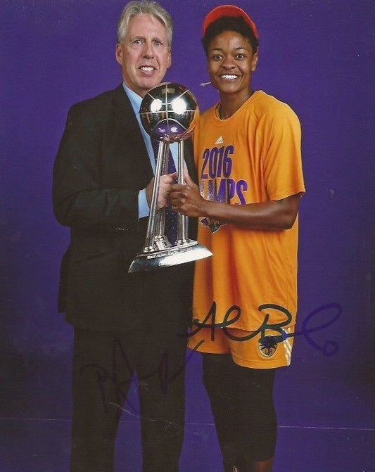 Alana Beard & Brian Agler signed Los Angeles Sparks 8x10 photo autographed     