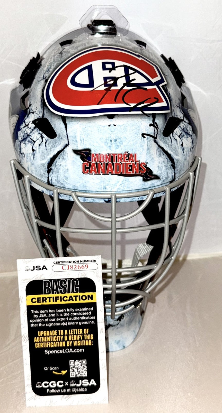 Patrick Roy signed Montreal Canadiens Full Size Goalie Mask autographed #1 JSA