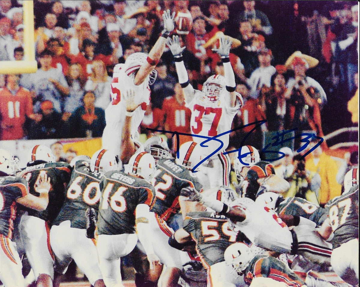 Dustin Fox signed Ohio State Buckeyes 8x10 photo autographed