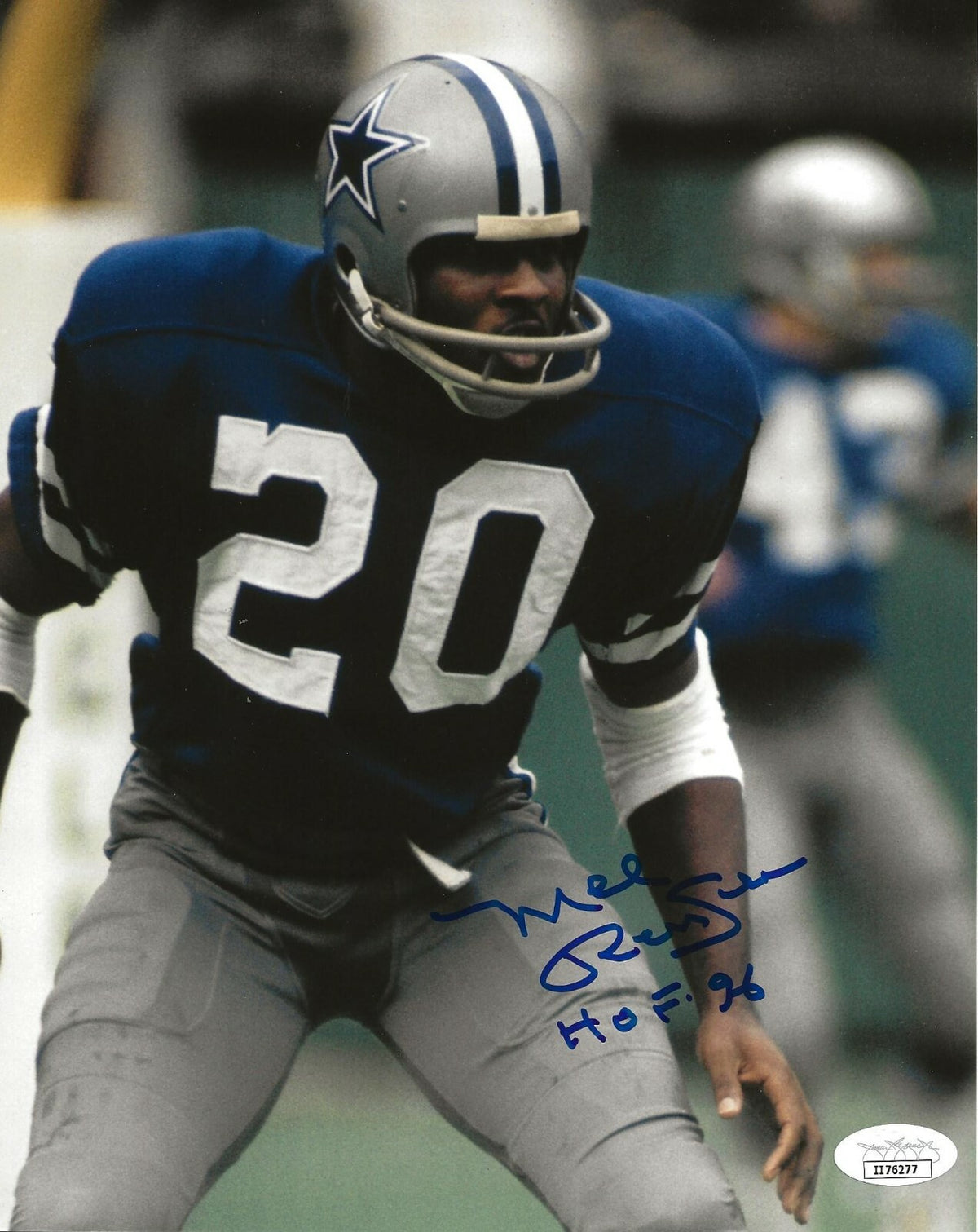 Mel Renfro signed Dallas Cowboys 8x10 photo autographed W/ HOF Inscription 2 JSA
