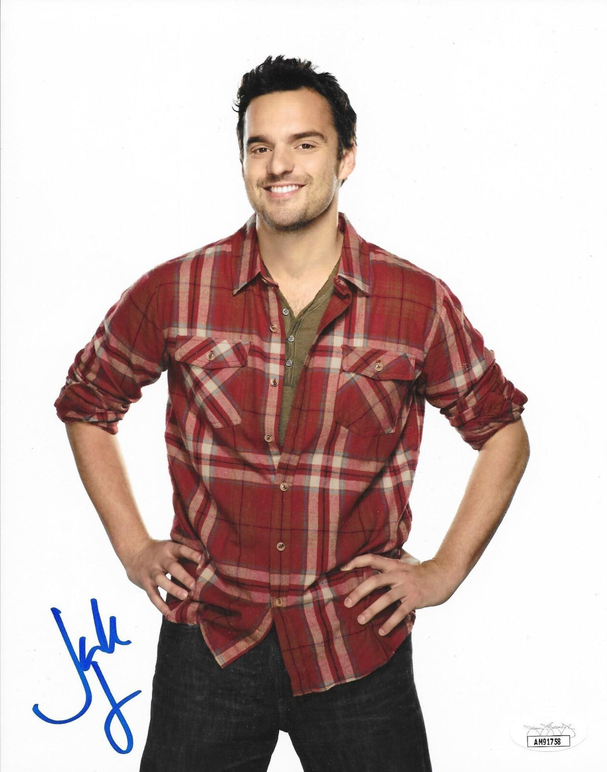 Jake Johnson signed New Girl 8x10 photo autographed Nick Miller #1 JSA Certified