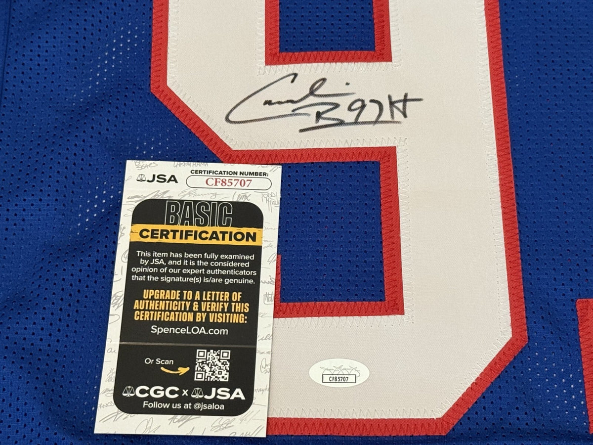 Cornelius Bennett Buffalo Bills signed Custom jersey autographed JSA