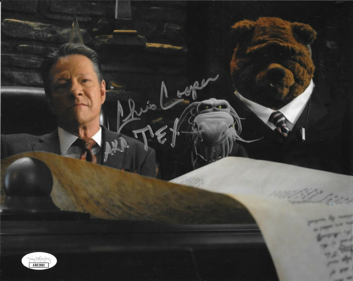 Chris Cooper signed The Muppets 8x10 photo autographed Tex Richman JSA