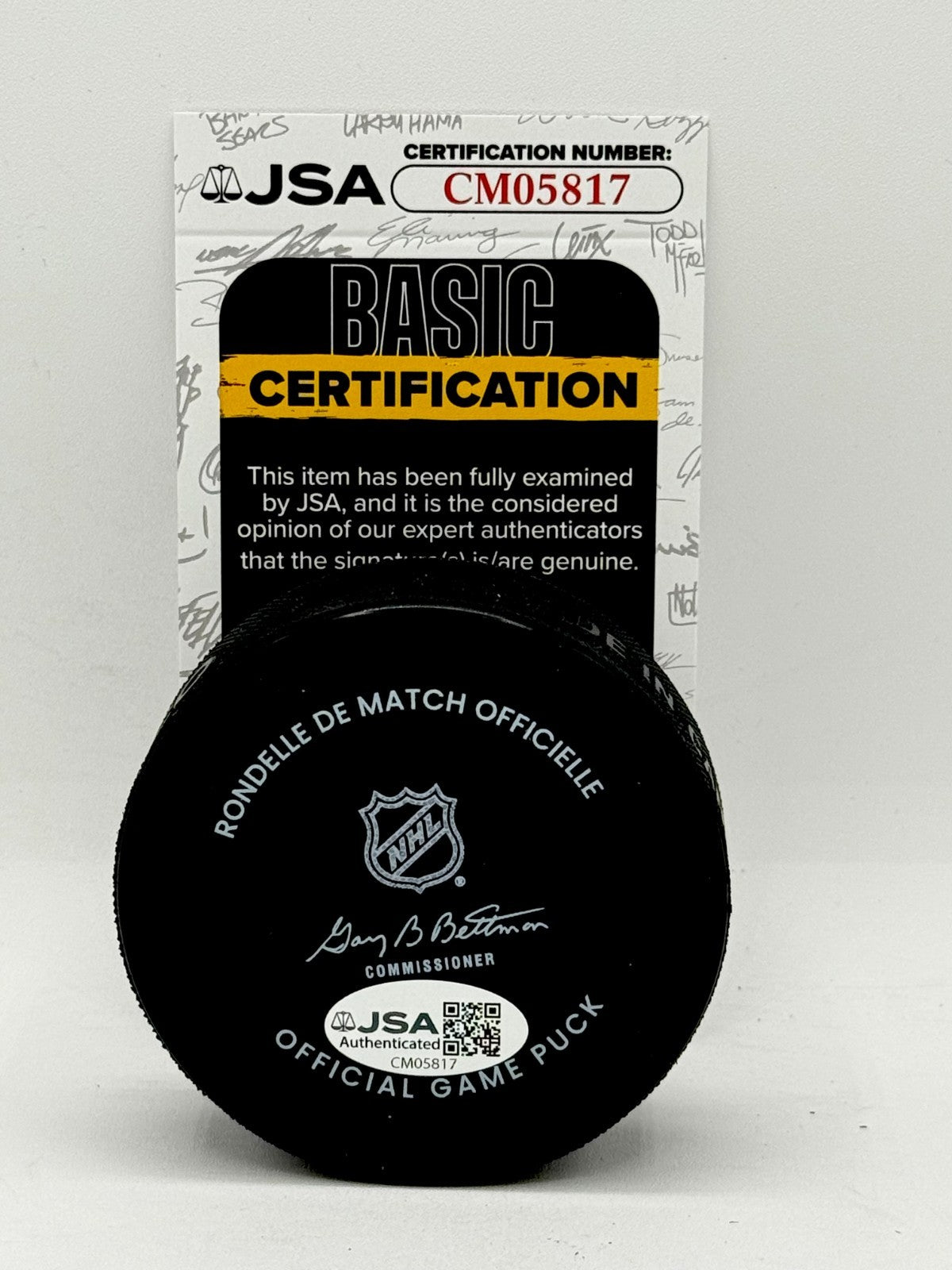 Colby Armstrong signed Pittsburgh Penguins Official Game Puck autographed JSA