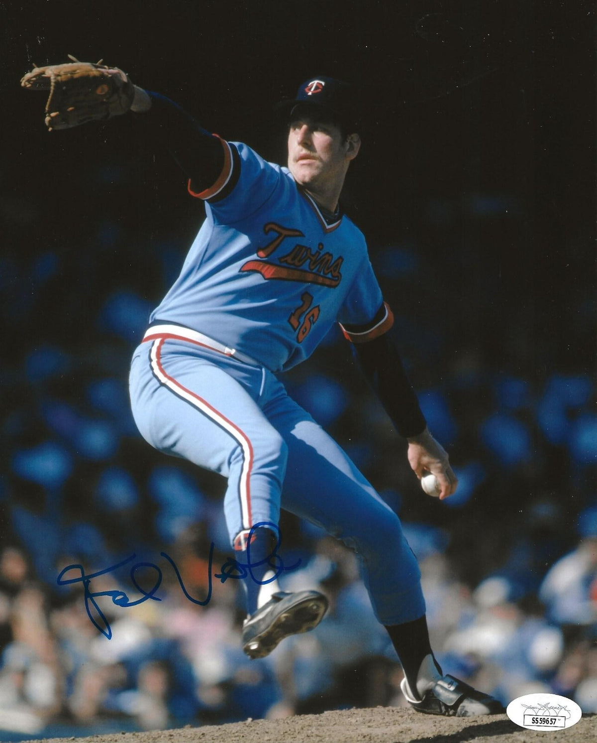 Frank Viola signed Minnesota Twins 8x10 photo autographed JSA