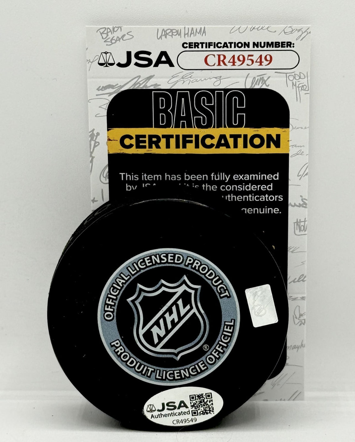 Maxime Talbot signed Pittsburgh Penguins Puck autographed JSA