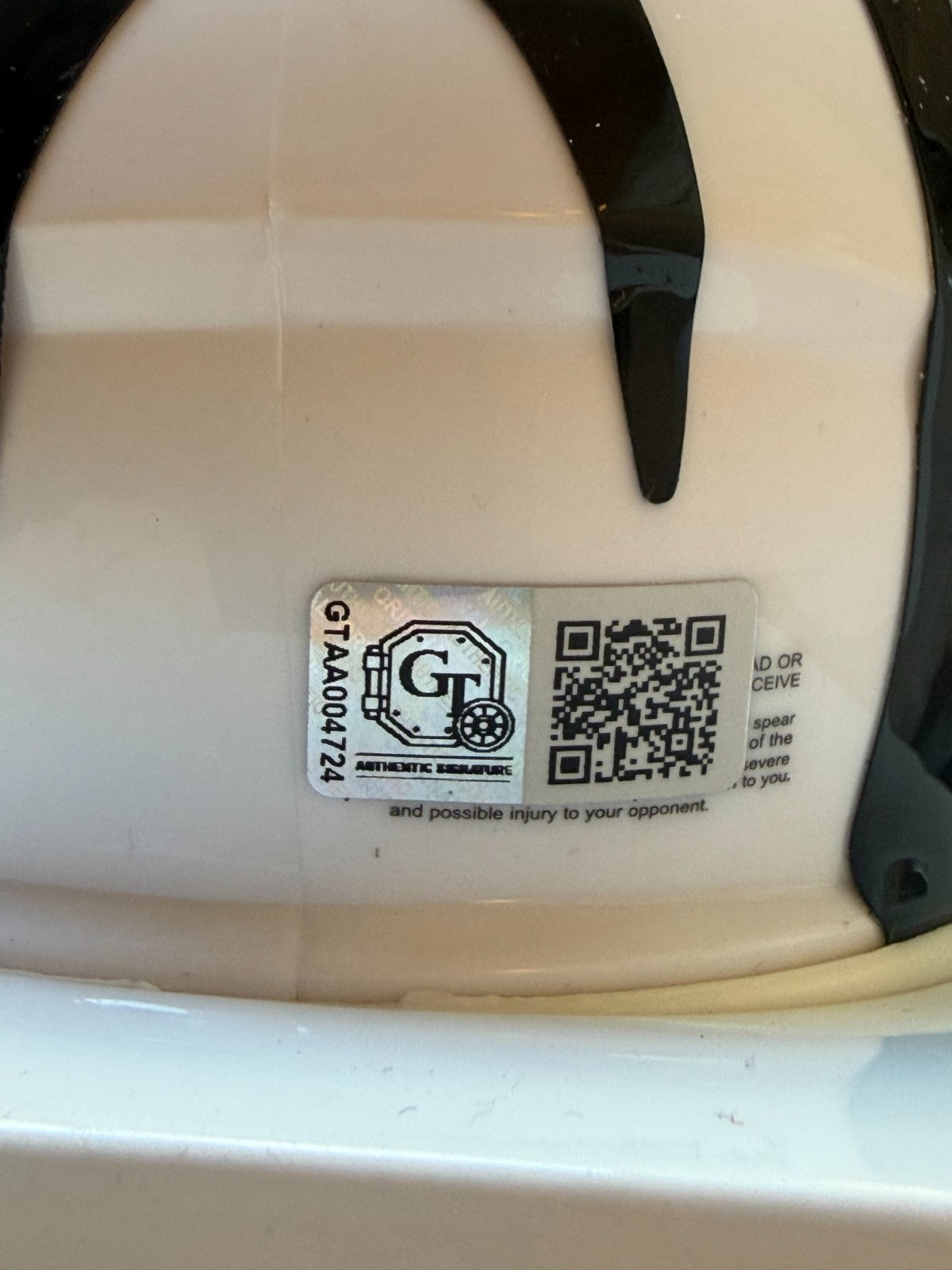 Jeff Blake signed Cincinnati Bengals Alternate mini helmet autographed GT COA