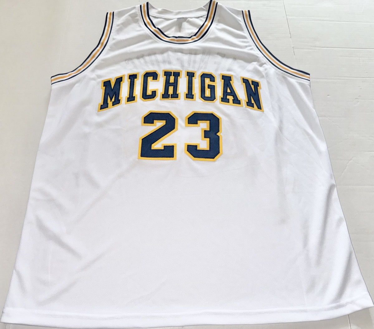Yaxel Lendeborg Michigan Wolverines signed White Custom jersey autographed JSA