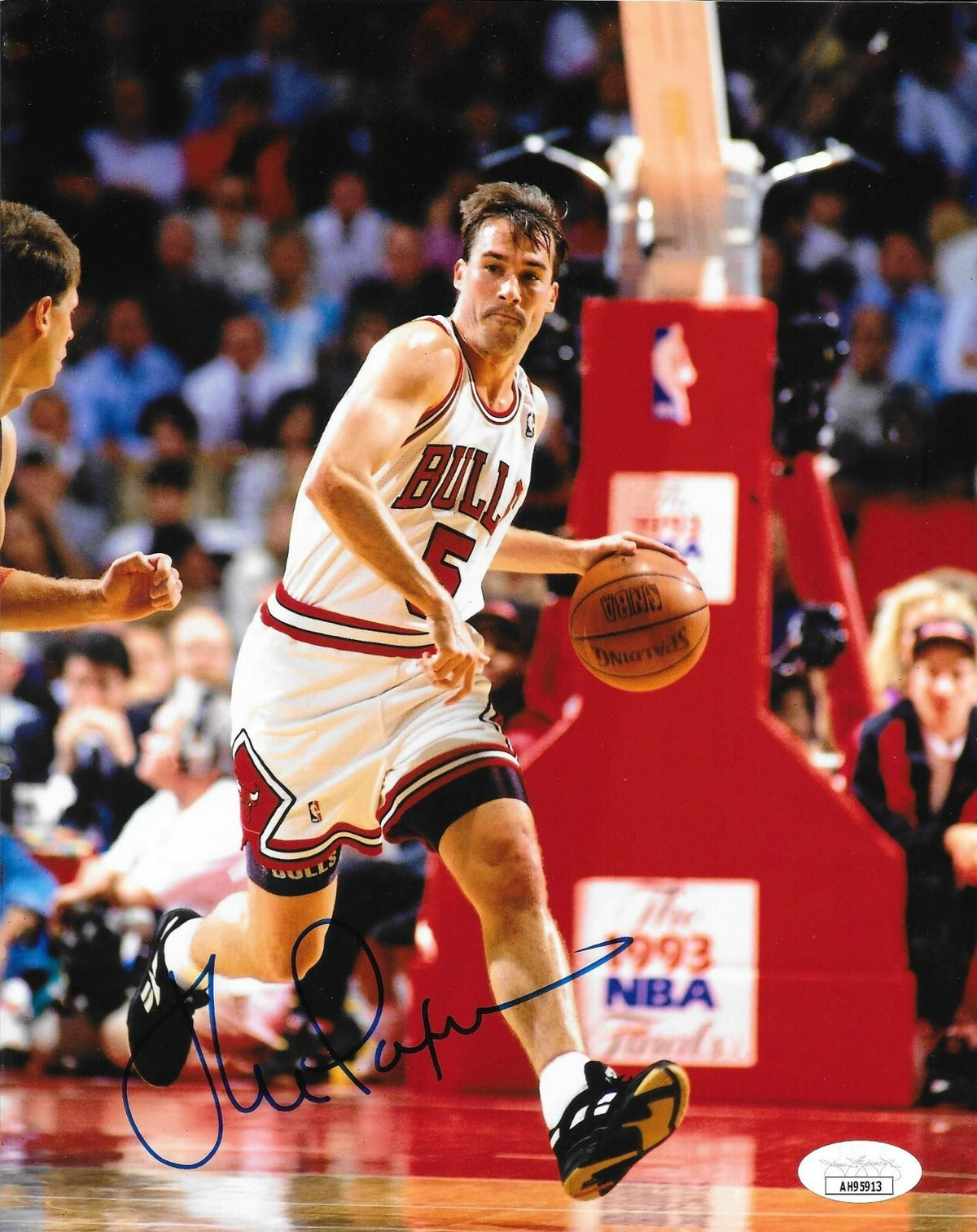 John Paxson signed Chicago Bulls 8x10 photo autographed #1 JSA