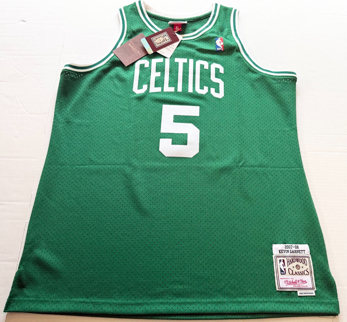 Kevin Garnett signed Boston Celtics jersey autographed JSA Witnessed