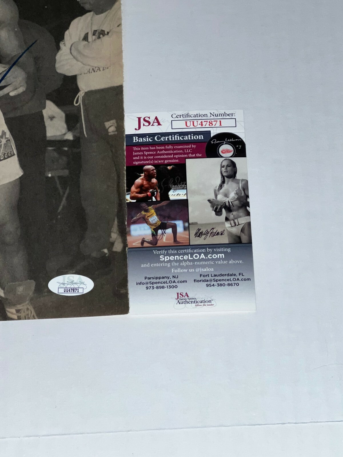 Razor Ruddock signed Magazine Page Boxing Champ autographed JSA