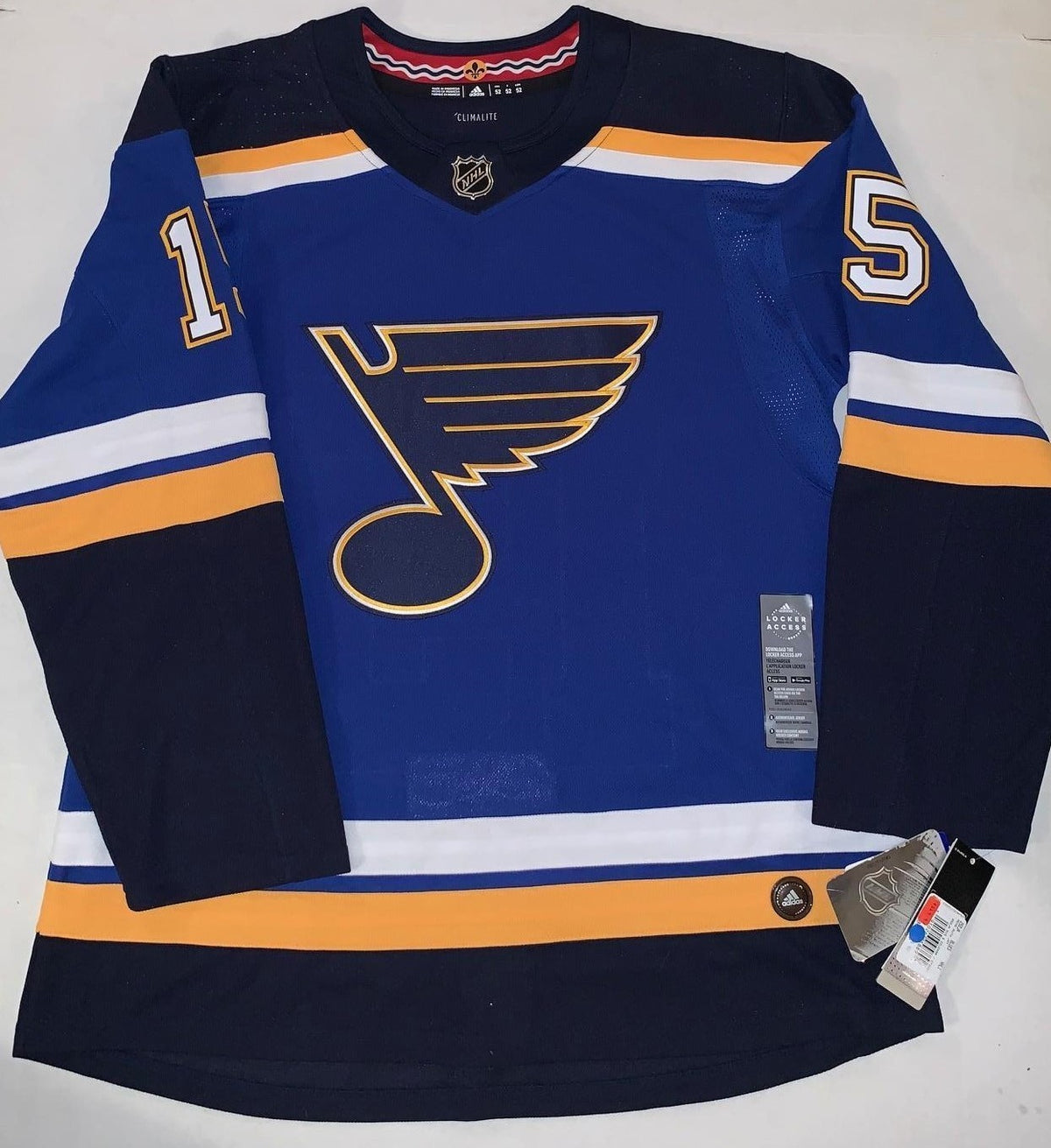 Robby Fabbri signed St. Louis Blues Adidas Authentic Adizero jersey JSA 