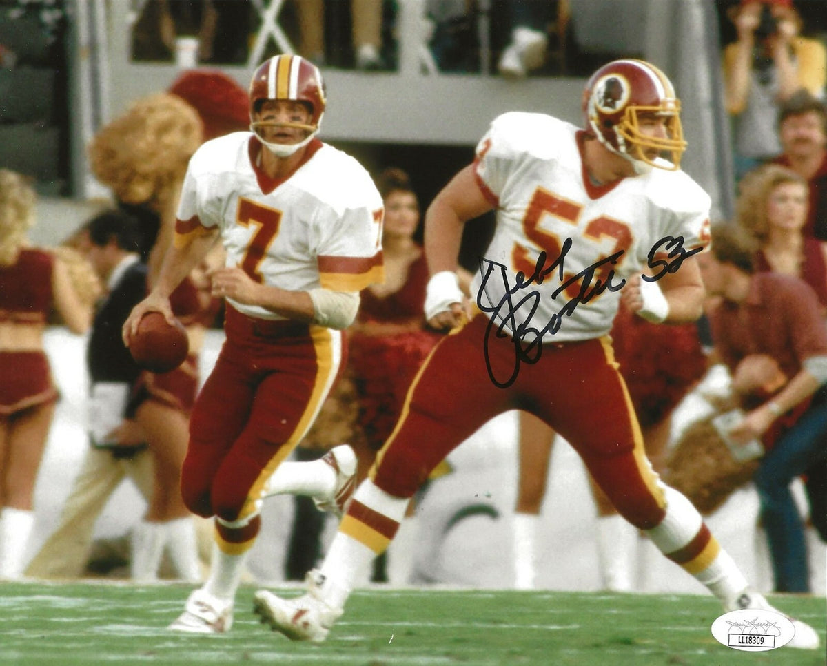 Jeff Bostic signed Washington Redskins 8x10 photo autographed JSA