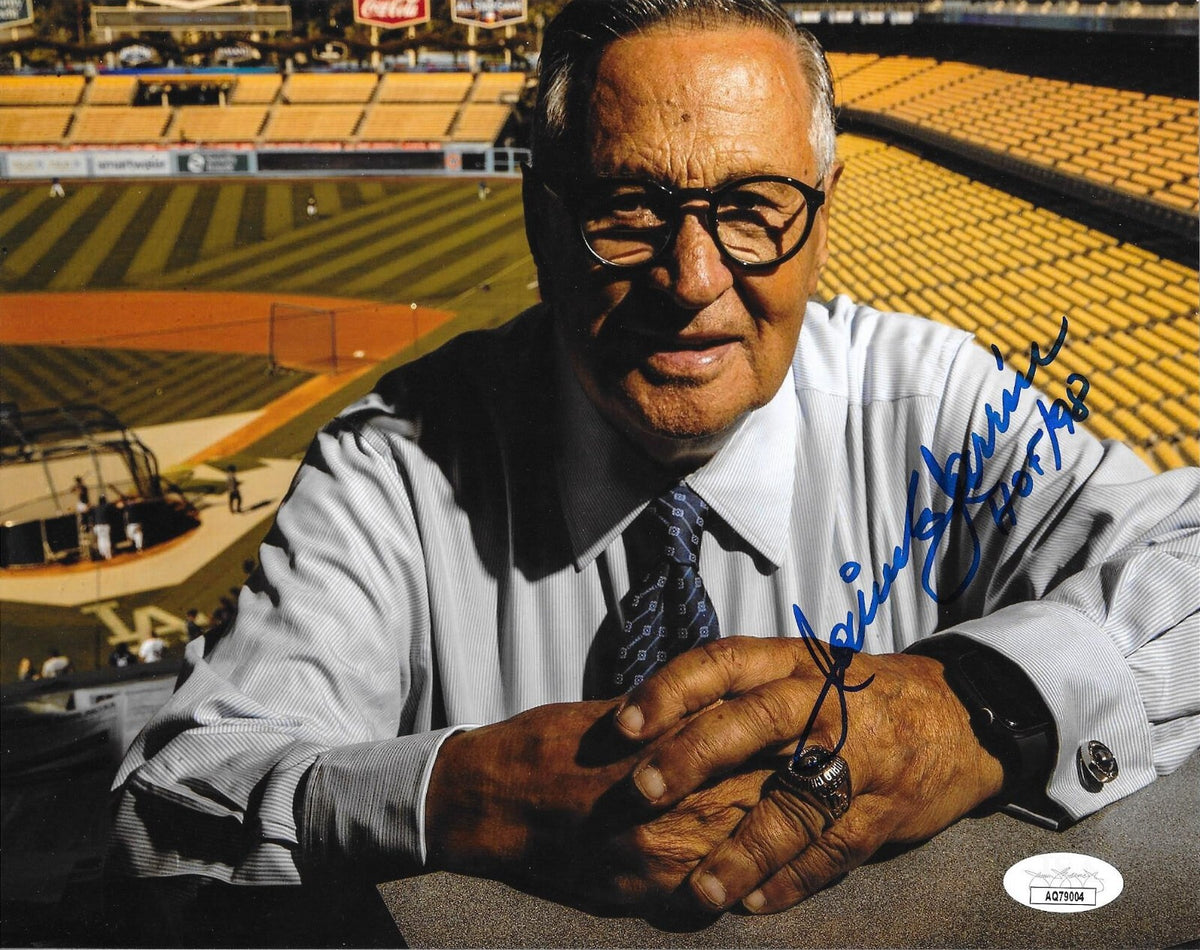 Jaime Jarrin signed Los Angeles Dodgers 8x10 photo autographed W/ HOF #1 JSA