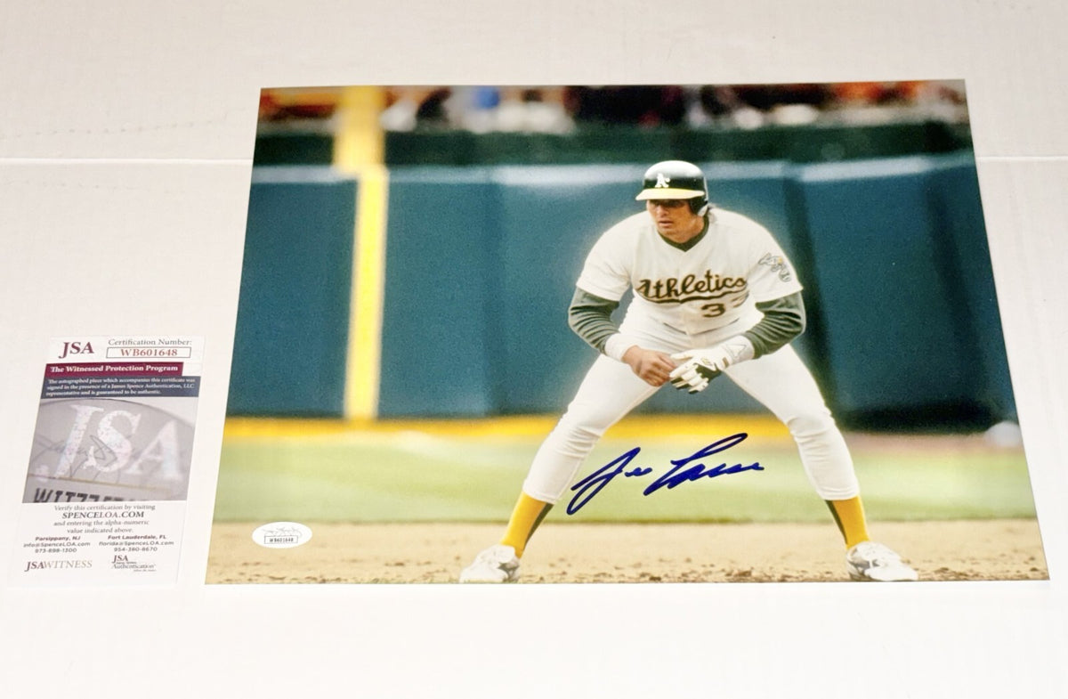 Jose Canseco signed Oakland Athletics A's 11x14 photo #3 JSA Witnessed