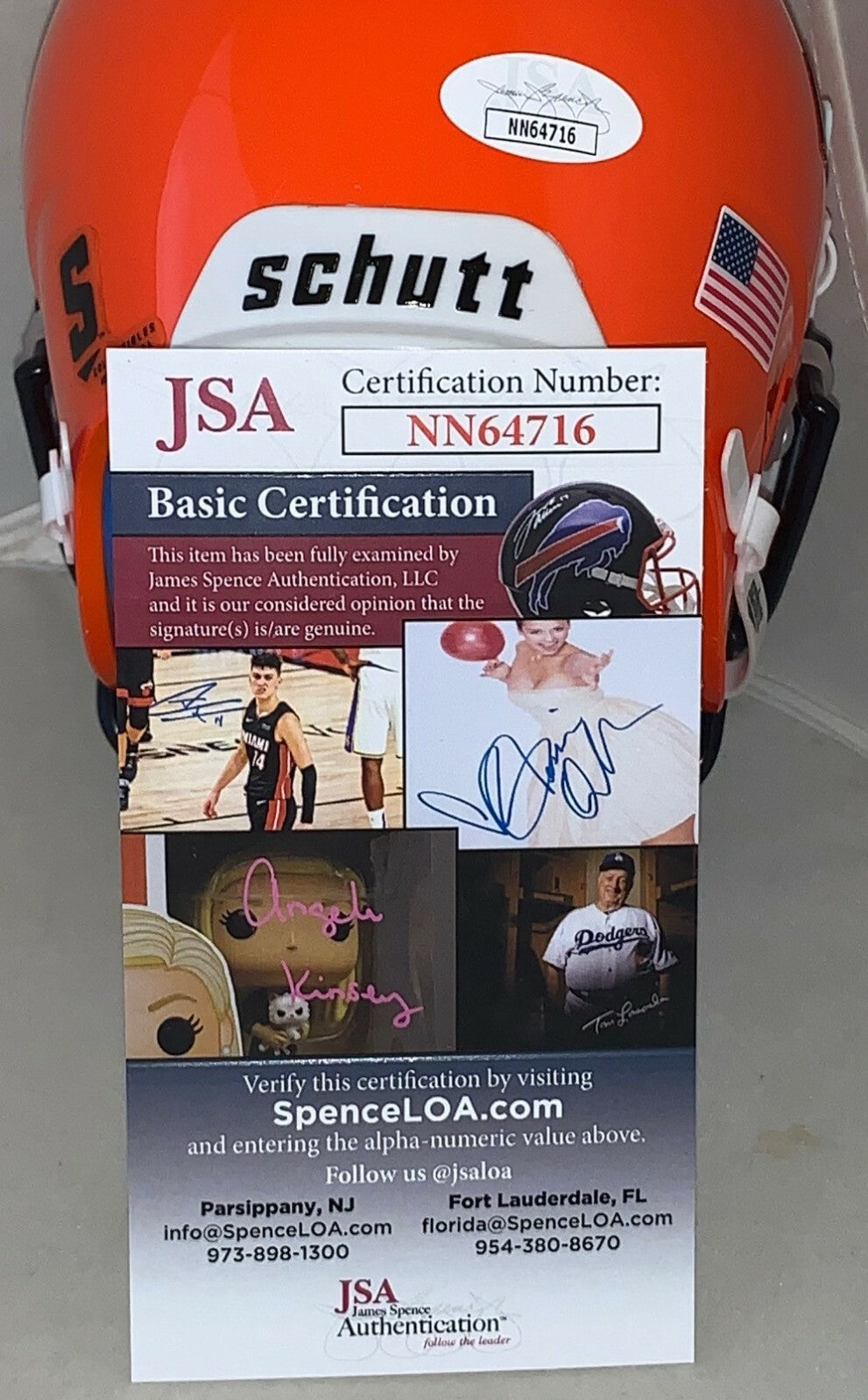 Scott Studwell Vikings signed Illinois Fighting Illini mini helmet 2 JSA