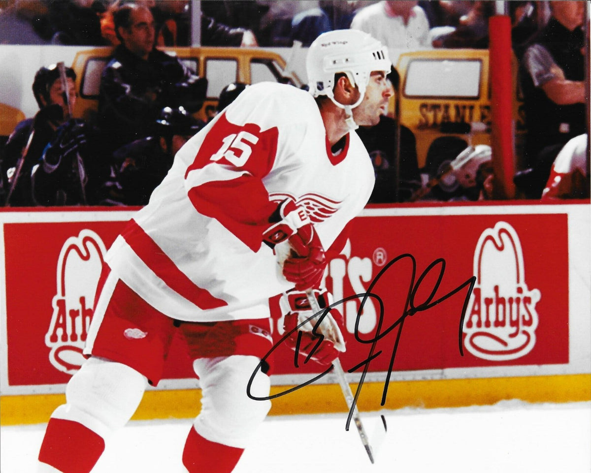 Jason Woolley signed Detroit Red Wings 8x10 photo autographed