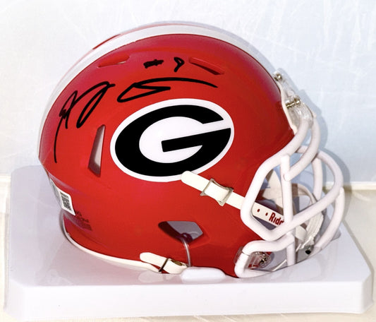 A. J. Green signed Georgia Bulldogs mini helmet autographed Beckett Witnessed