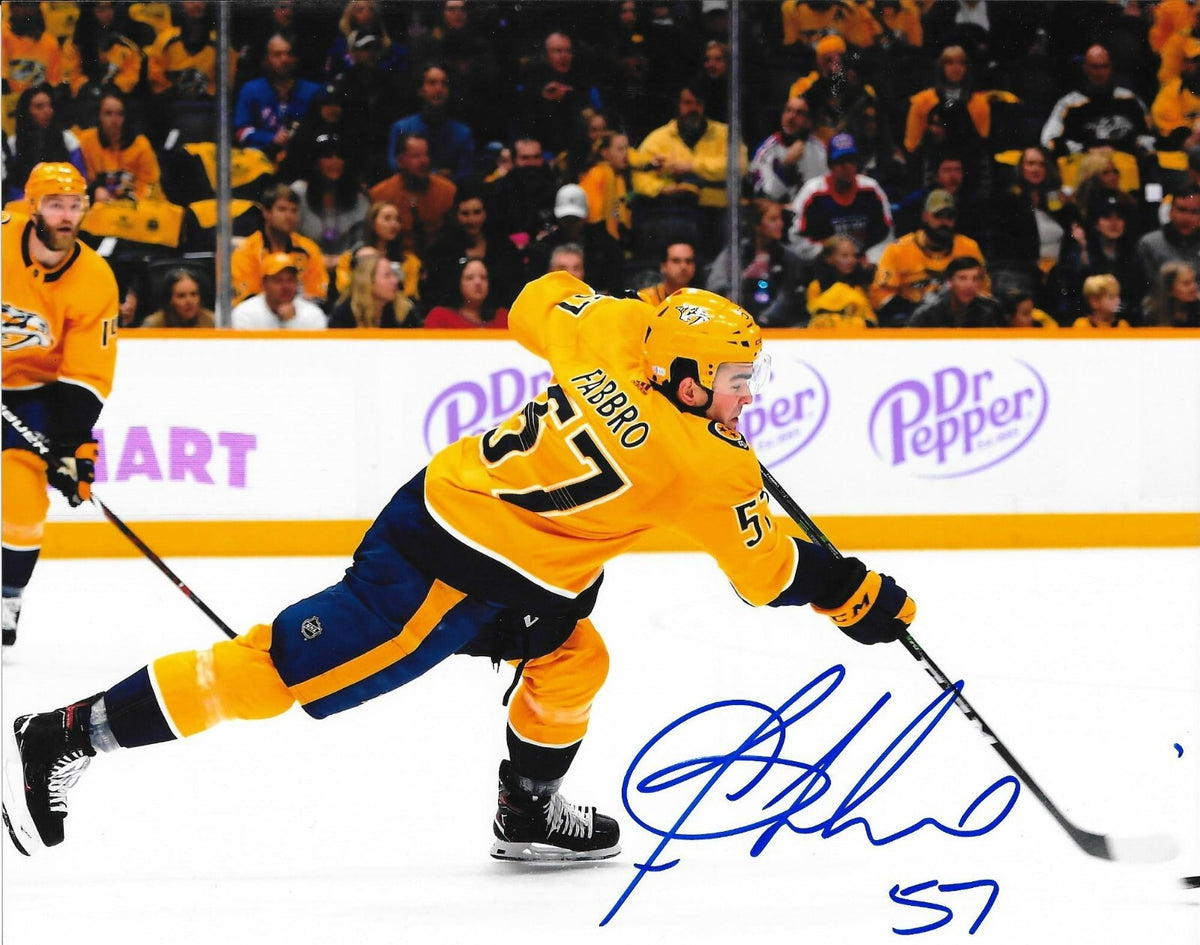 Dante Fabbro signed Nashville Predators 8x10 photo autographed Preds 4