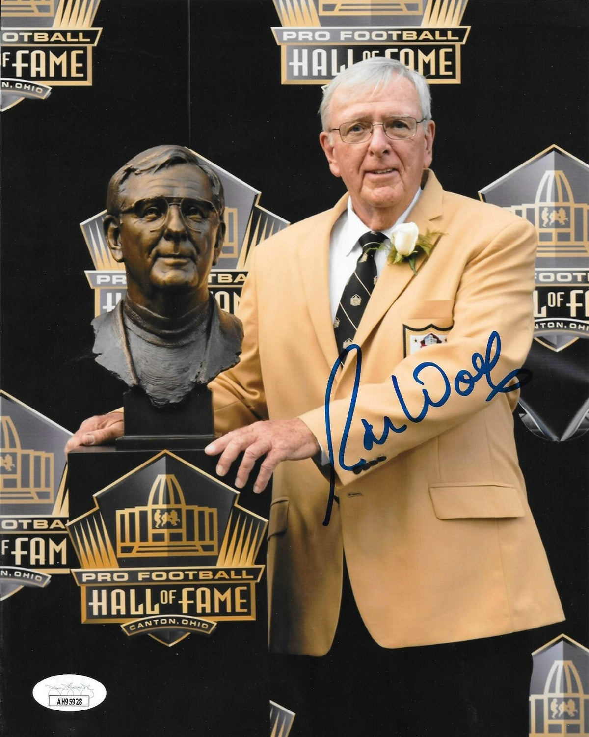 Ron Wolf signed Green Bay Packers 8x10 photo autographed HOF 5 JSA