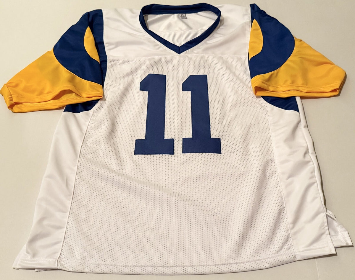 Jim Everett Los Angeles Rams signed White Custom jersey autographed JSA Witness