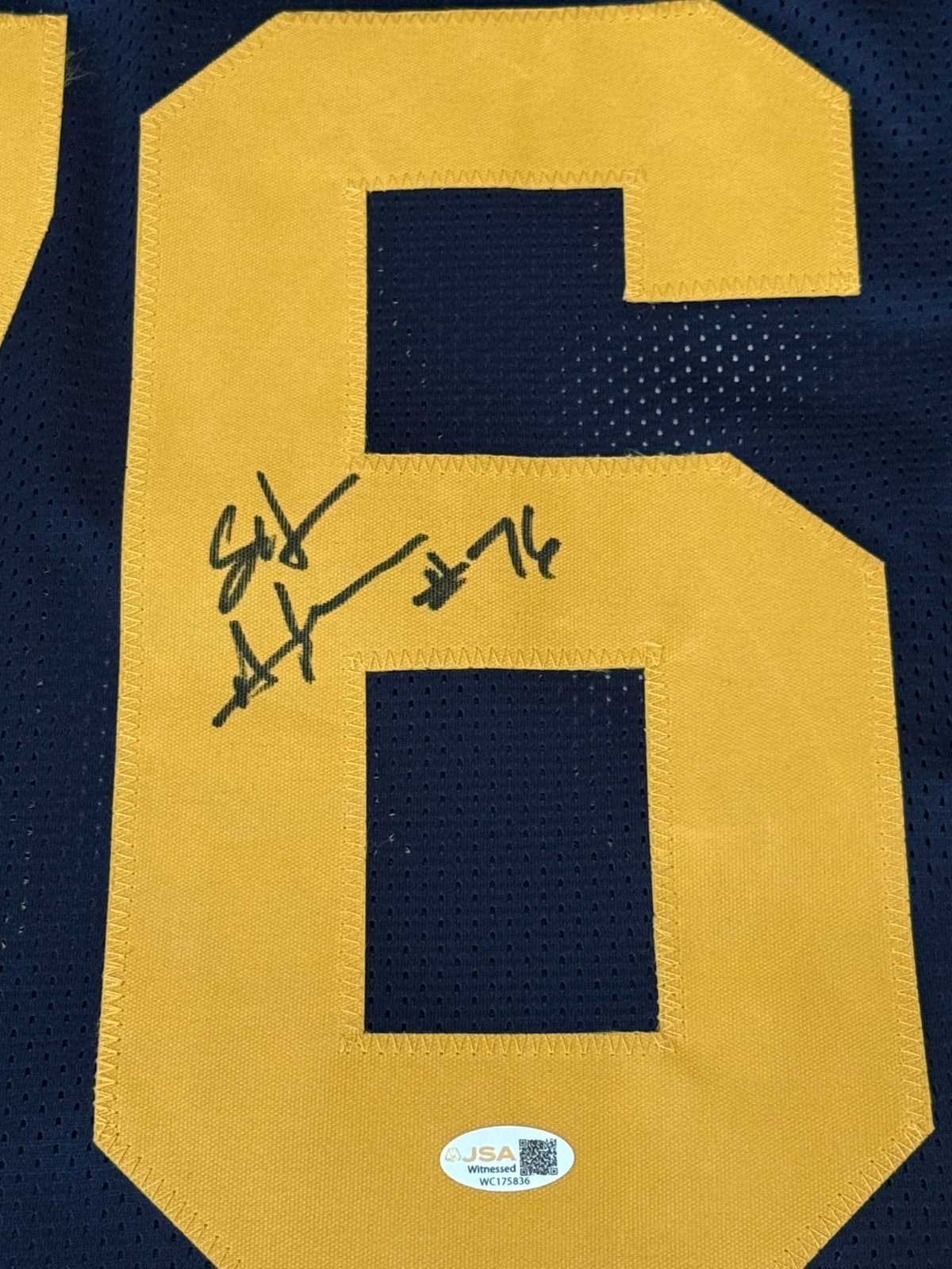 Stefan Humphries Michigan Wolverines signed Custom jersey JSA Witnessed