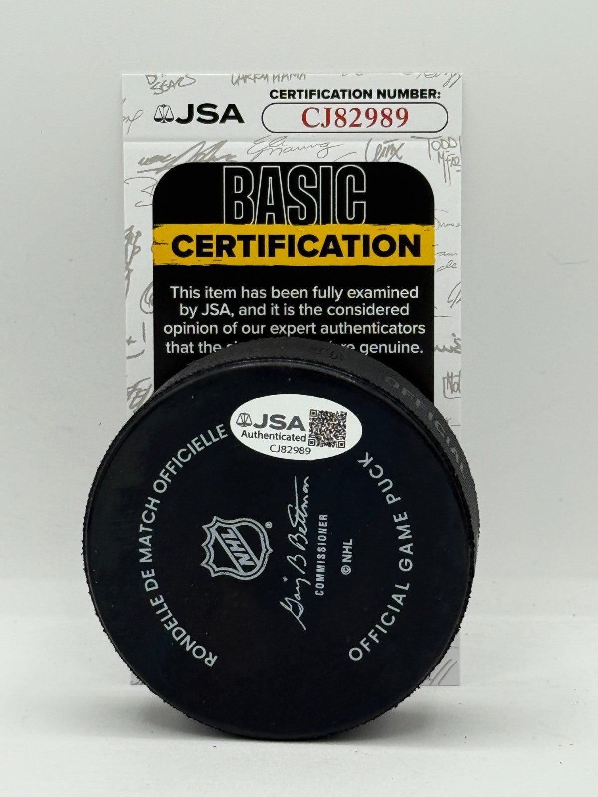 Zack Bolduc signed Montreal Canadiens Official Game Puck autographed JSA
